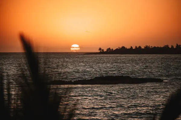 Восход Солнца Над Морем Багамские Острова Карибские Острова — стоковое фото