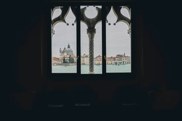 Italien Venedig Fenster Venezianischen Ufer — Stockfoto