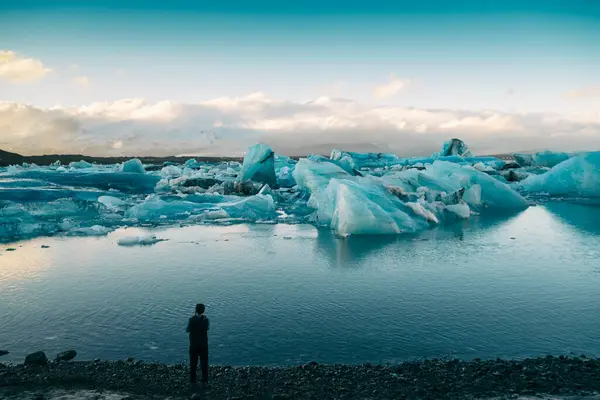 Islandia Islandia Del Sur Lago Glaciar Jokulsarlon —  Fotos de Stock