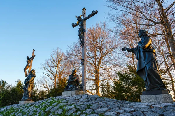 Alemania Baviera Bad Tolz Kalvarienberg Calvary Dawn —  Fotos de Stock