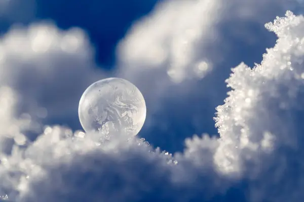 Frostad Bubbla Vintern — Stockfoto