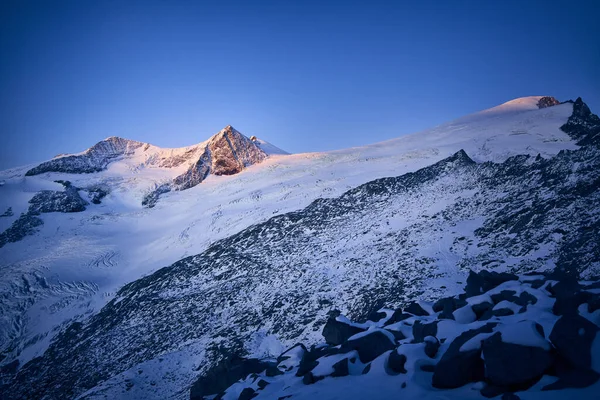 Alpenglow Grossvendediger Tyrol Austria — Zdjęcie stockowe