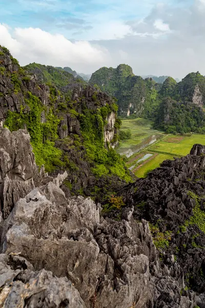 Vietnam Provincia Ninh Binh Ninh Binh Vista Panorámica Las Formaciones — Foto de Stock