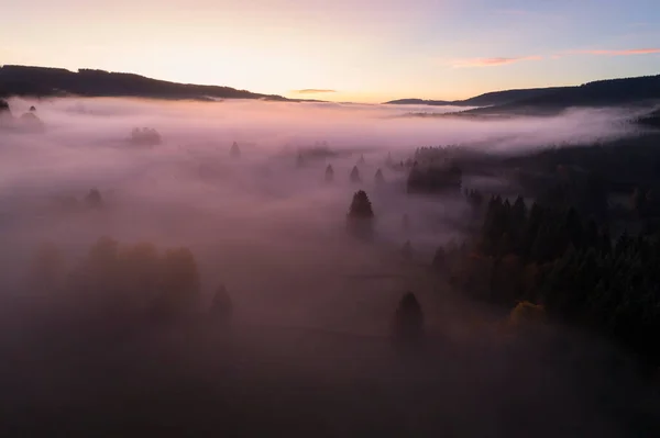 Bellissimo Tramonto Sulla Montagna — Foto Stock