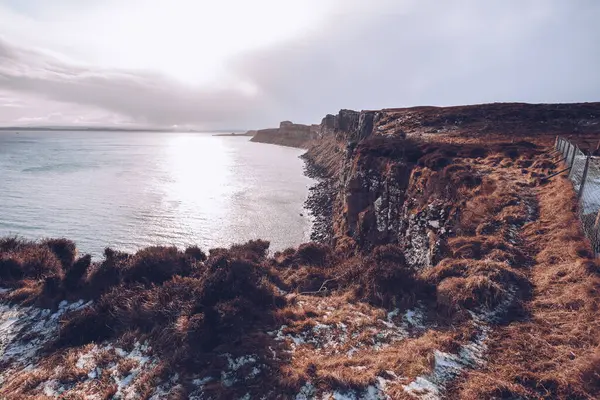 Scotland Scenic View Kilt Rock Sunset — Stock Photo, Image