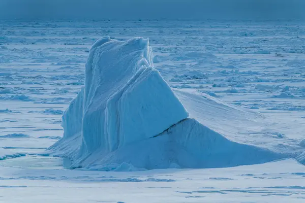 Buz Dağı Kuzey Buz Denizi Nde Yüzüyor — Stok fotoğraf