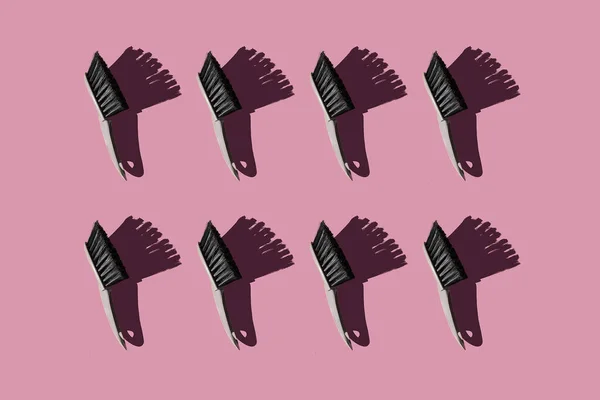 Brushes Pink Background — Stock Photo, Image