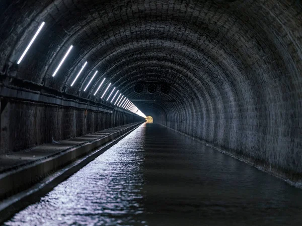 Dentro Túnel Mont Billy Canal Laisne Marne — Fotografia de Stock