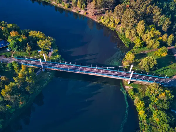 Vista Aérea Del Puente Sobre Río Kotorosl —  Fotos de Stock