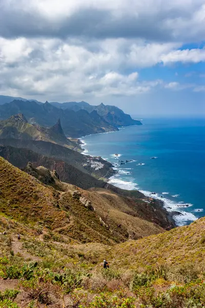 Blick Vom Macizo Anaga Gebirge Entlang Der Küste Der Insel — Stockfoto