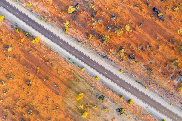 Australia South Australia Aerial View Stuart Highway Lake Hart Area — Stock Photo, Image