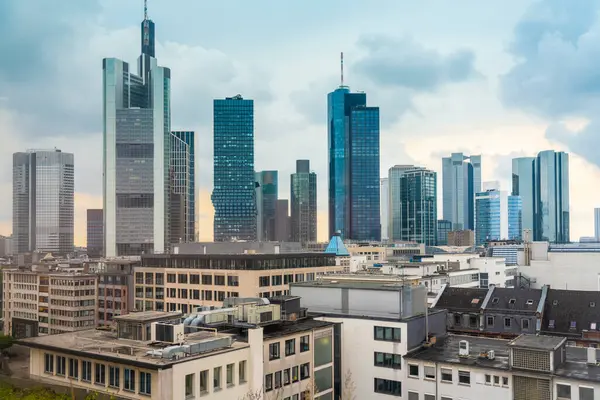 Germany Frankfurt Hauptwache View Buildings Financial District — Stock Photo, Image