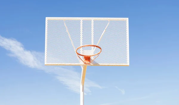 Basketball Hoop Sports Court — Stock Photo, Image