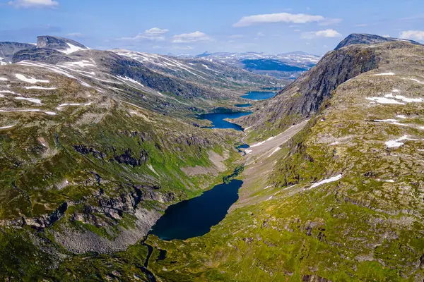 Noorwegen Meer Romsdal Uitzicht Bergmeren Boven Geiranger Fjord — Stockfoto