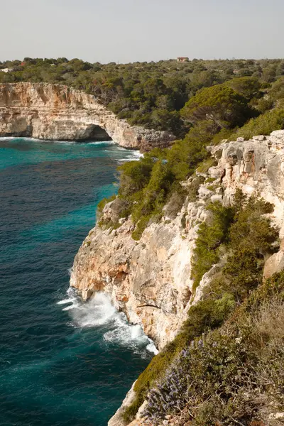 Spain Mallorca Fontanela Coastline Blue Sea — Stock Photo, Image