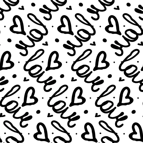 Älska bokstäver mönster — Stock vektor