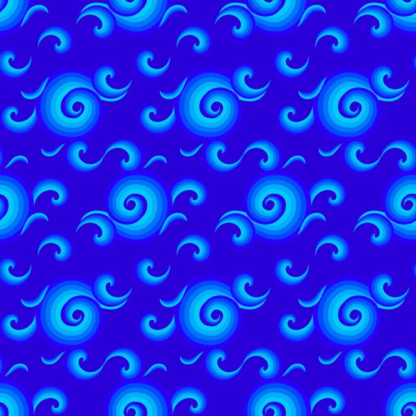 Vector seamless pattern with curls and swirls — Διανυσματικό Αρχείο