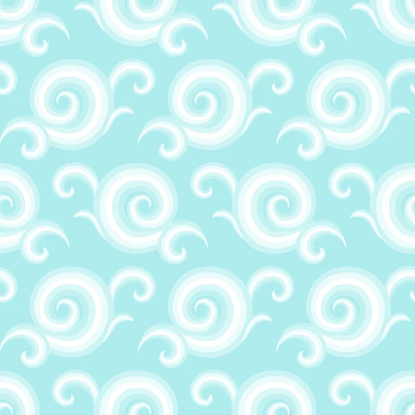 Vector seamless pattern with curls and swirls — Stock Vector