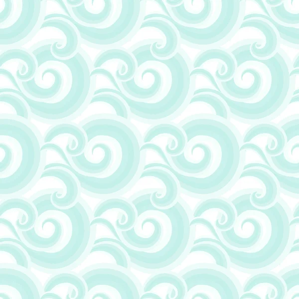 Vector seamless pattern with curls and swirls — Stock Vector