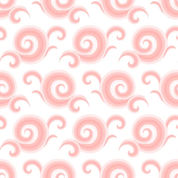 Vector seamless pattern with curls and swirls — Stock Vector