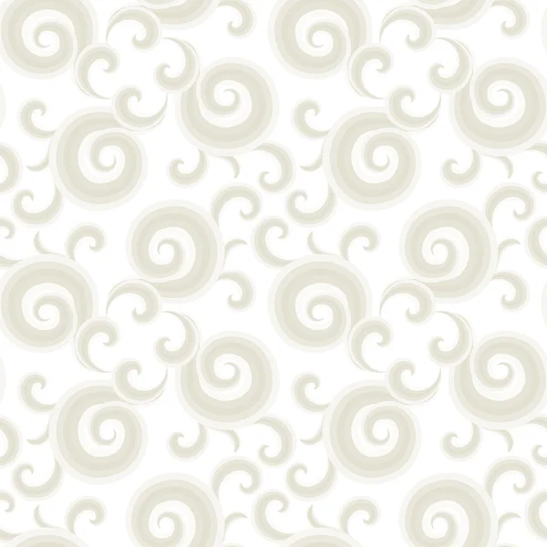 Vector seamless pattern with curls and swirls — 스톡 벡터