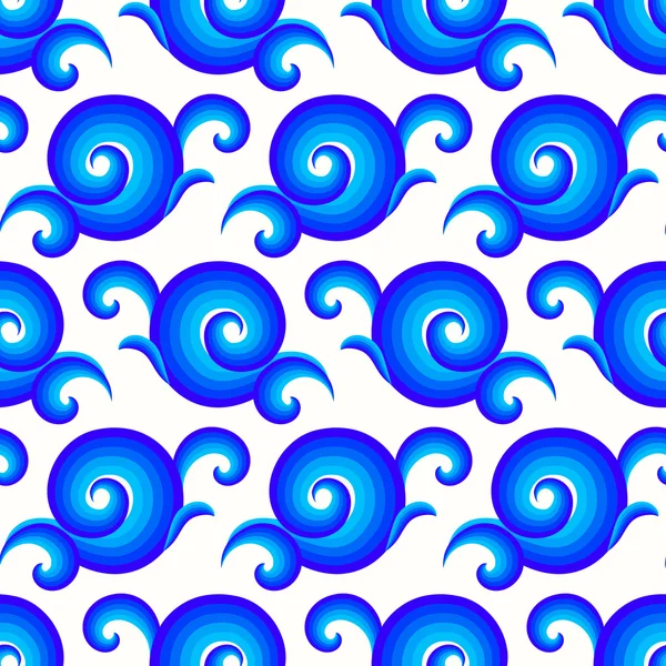 Vector seamless pattern with curls and swirls — Stockvector