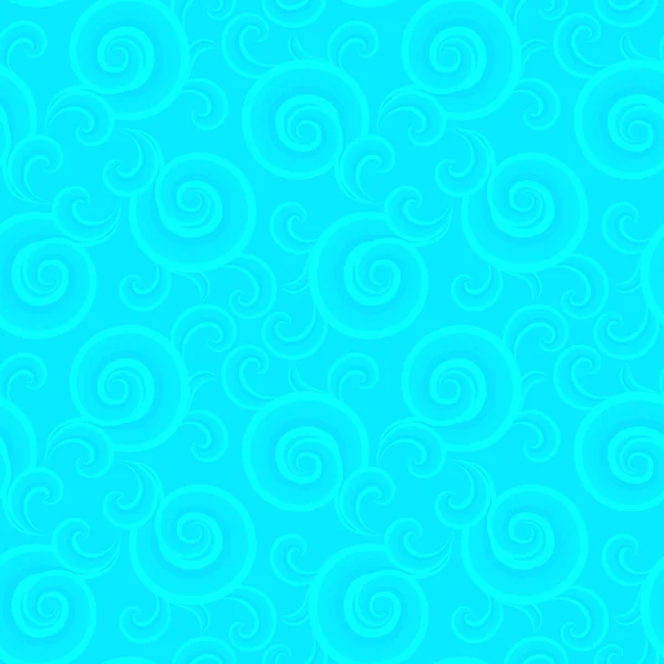 Vector seamless pattern with curls and swirls — ストックベクタ