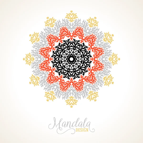 Vector madala, ornamento redondo — Vector de stock