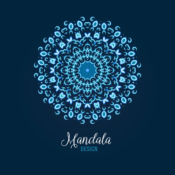 Vector madala, ornamento redondo — Vector de stock