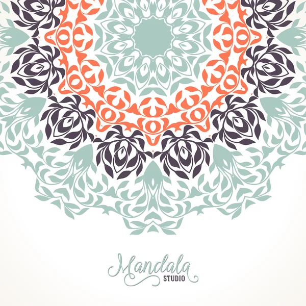 Vector madala, ornamento redondo — Vector de stock