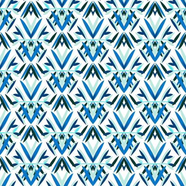Blue art deco pattern — Stock Vector