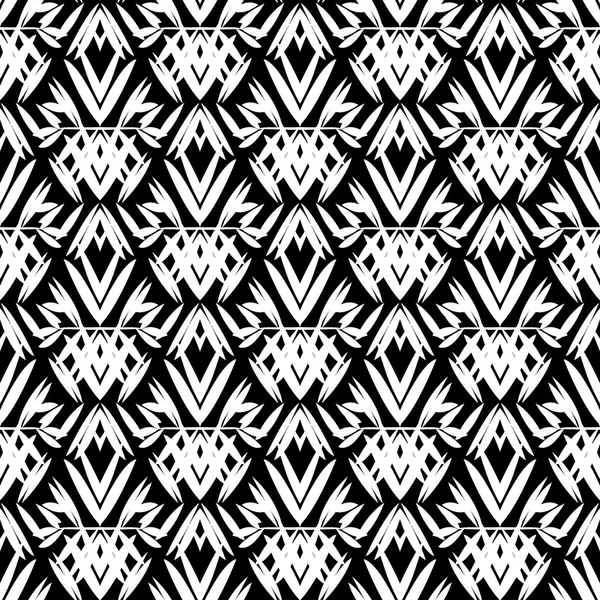 Motif art déco noir et blanc — Image vectorielle
