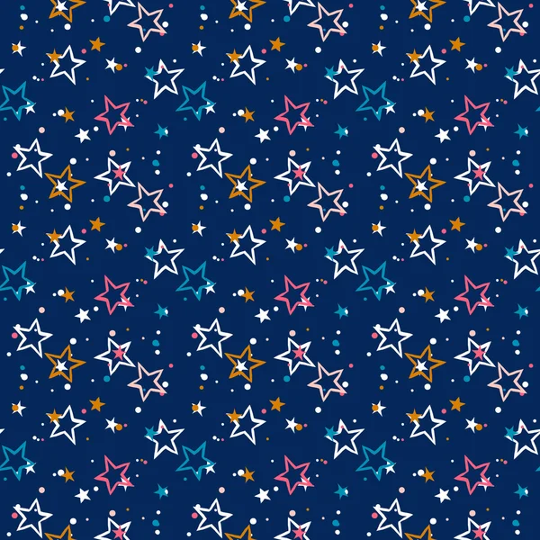 Шаблон со звездами — стоковый вектор