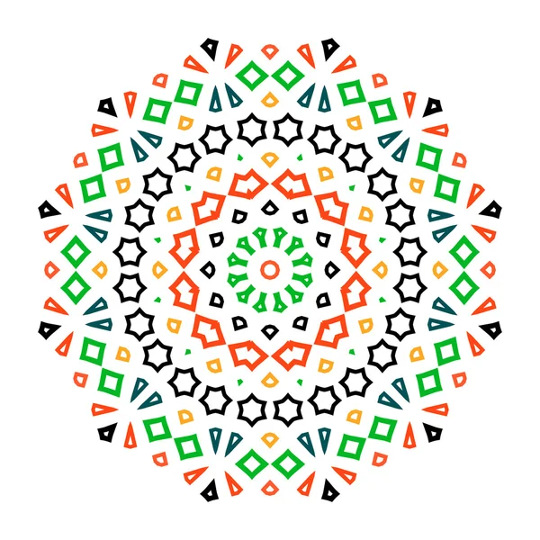 Vector Mandala, kulatá ozdoba — Stockový vektor