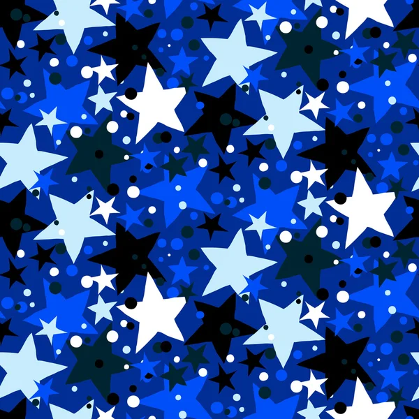 Patrón vectorial con estrellas — Vector de stock