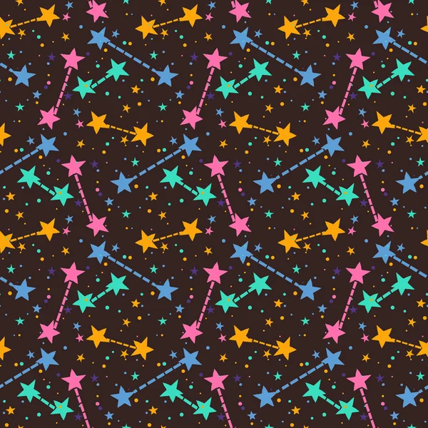 Vector pattern with stars — Stock Vector