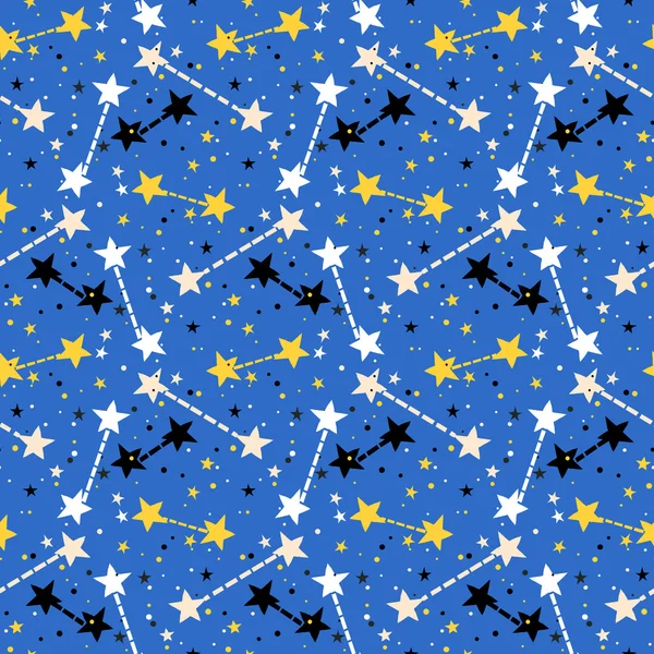 Vektormuster mit Sternen — Stockvektor