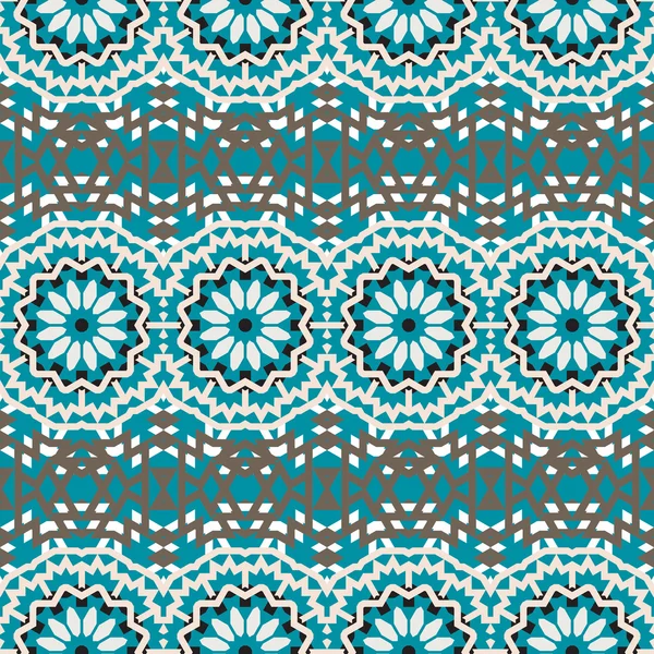 Vector ethnic colorful bohemian pattern — Stock Vector