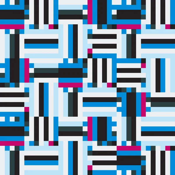 Geometria a strisce blu — Vettoriale Stock