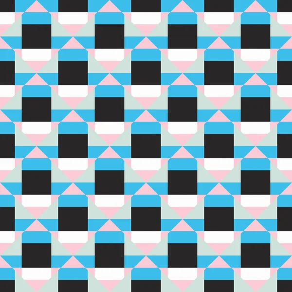 Geometric color blocked pattern — Stock Vector
