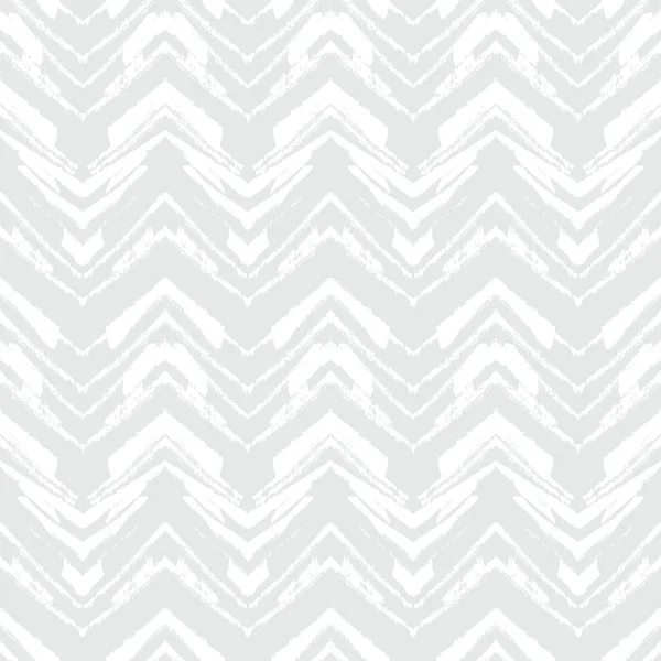 Textura geométrica blanca con chevrons dibujados a mano — Vector de stock