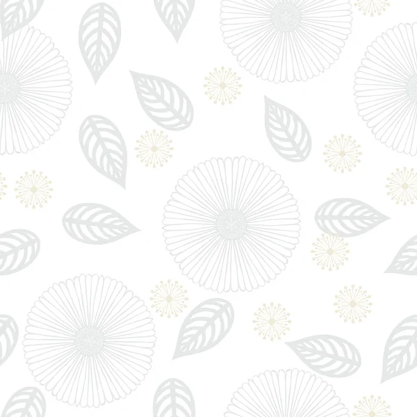 复古风格的白色花纹理 — 图库矢量图片