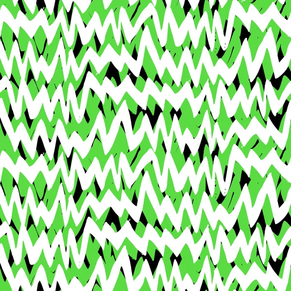 Motivo a righe disegnato a mano con linee a zig-zag — Vettoriale Stock