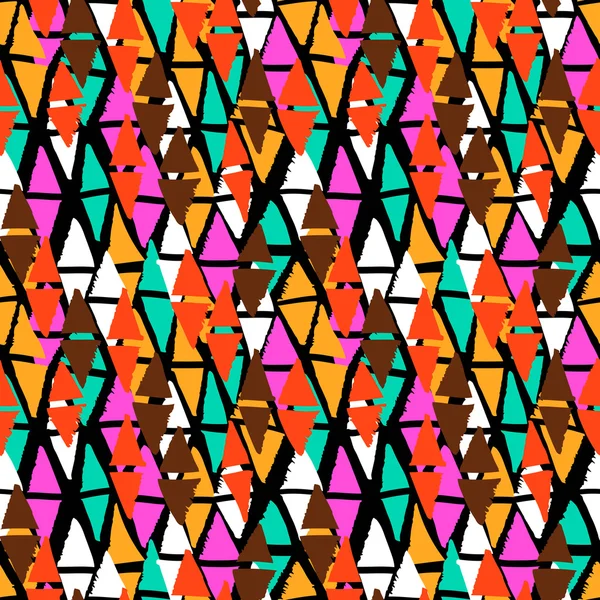 Vector seamless bold harlequin pattern — Stock Vector