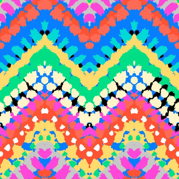 Multicolor hand drawn pattern zigzag — Stock Vector