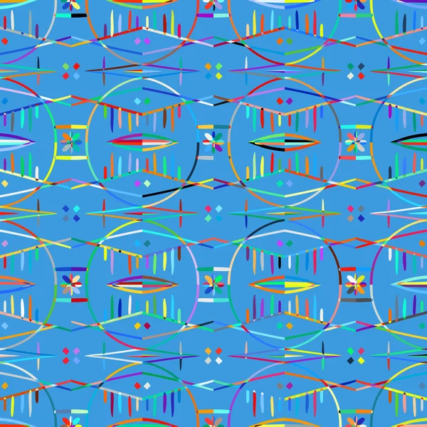 Padrão étnico sem costura vetorial — Vetor de Stock