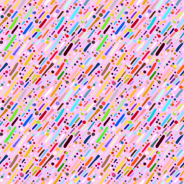 Patroon met hand getrokken kleurrijke strepen — Stockvector