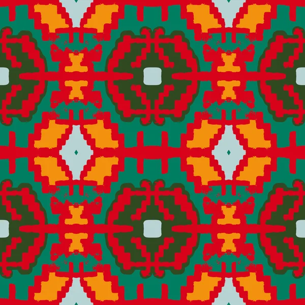 Native american geometrische patroon — Stockvector