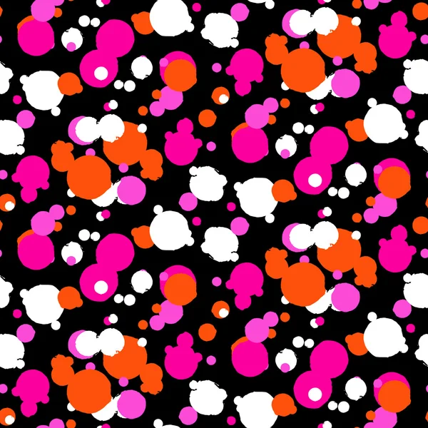 Bold vector polka dot pattern — Stock Vector