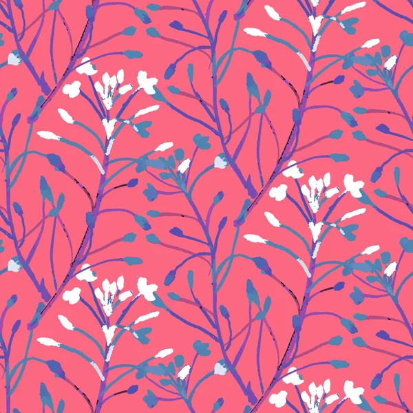 Vector acuarela patrón floral — Vector de stock